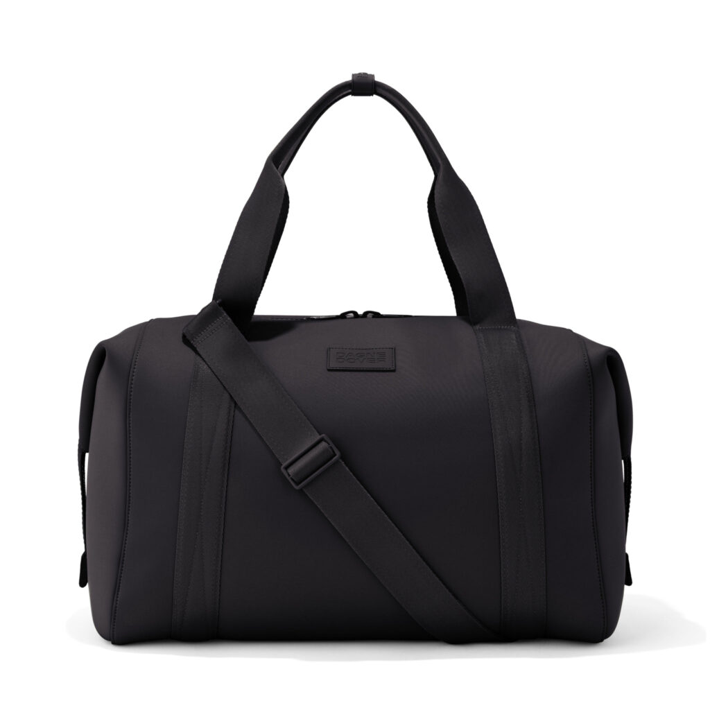 Dagne Dover Landon Carryall Bag, neoprene, onyx, XL, from the side
