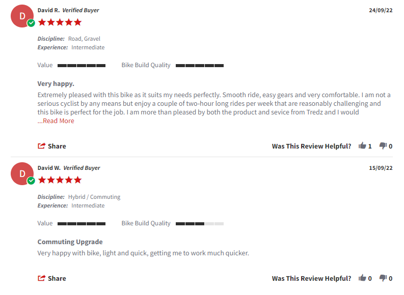 Even more customer reviews on the Boardman MTX 8.6 Sports Hybrid Cycle, via Tredz.