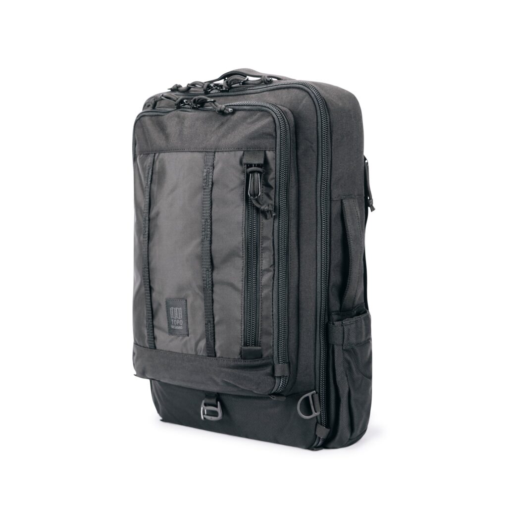 10. Topo Designs Global Travel Bag 30L, from the side