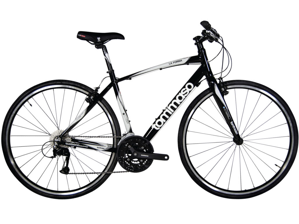 Tommaso La Forma Hybrid Bike, black variant, side view