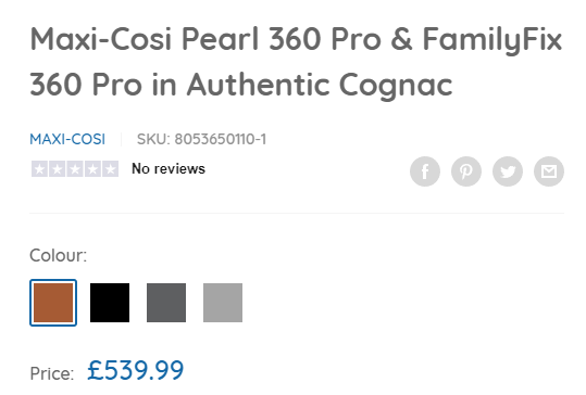 Maxi-Cosi Pearl 360 Pro & FamilyFix 360 Pro, Price for the best travel car seats