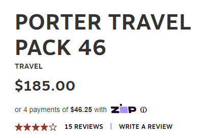 Osprey Porter Travel Pack 46 Price