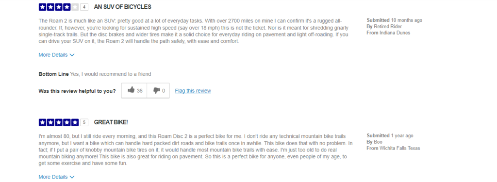 Giant Roam Disc 2 customer reviews.