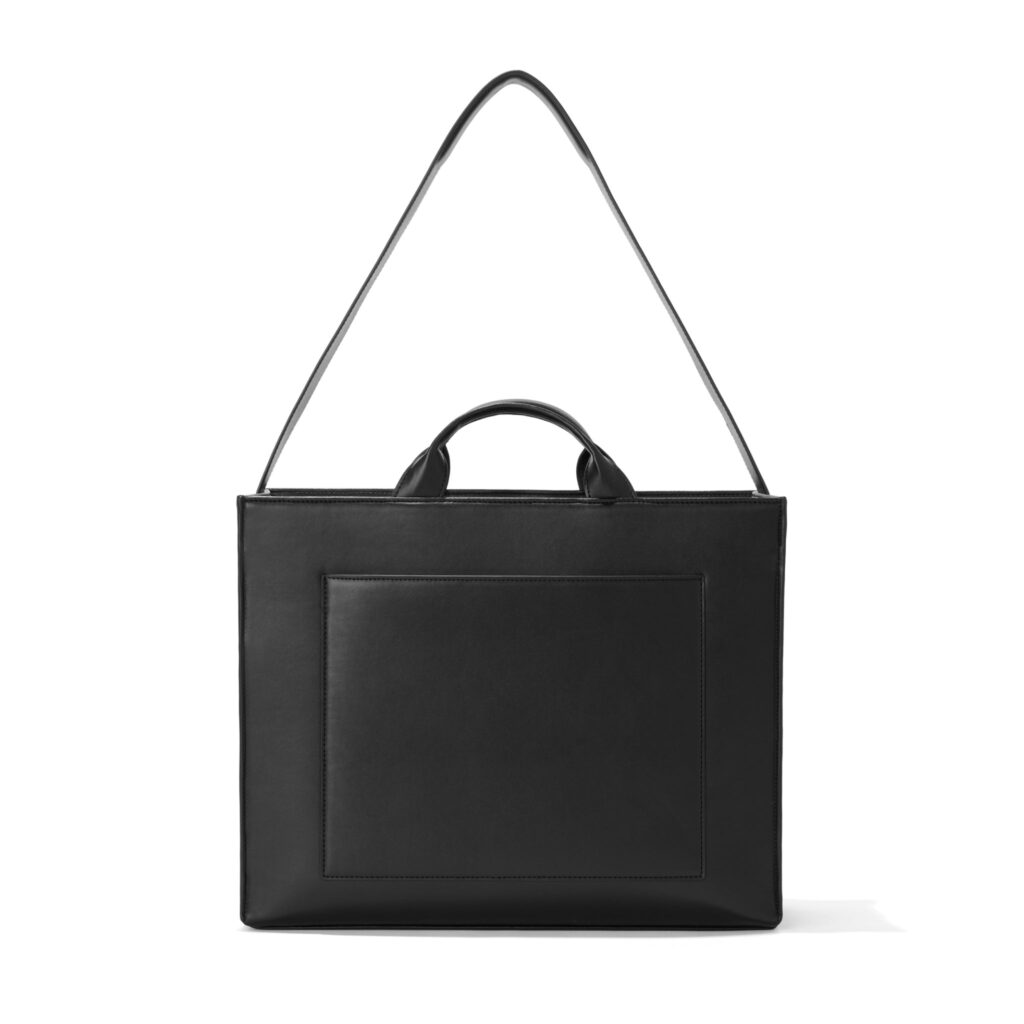 Dagne Dover Daily Tote, Black, handle up, from the side