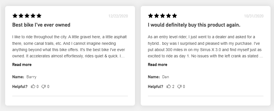 Added feedback on the Specialized Sirrus X 3.0.