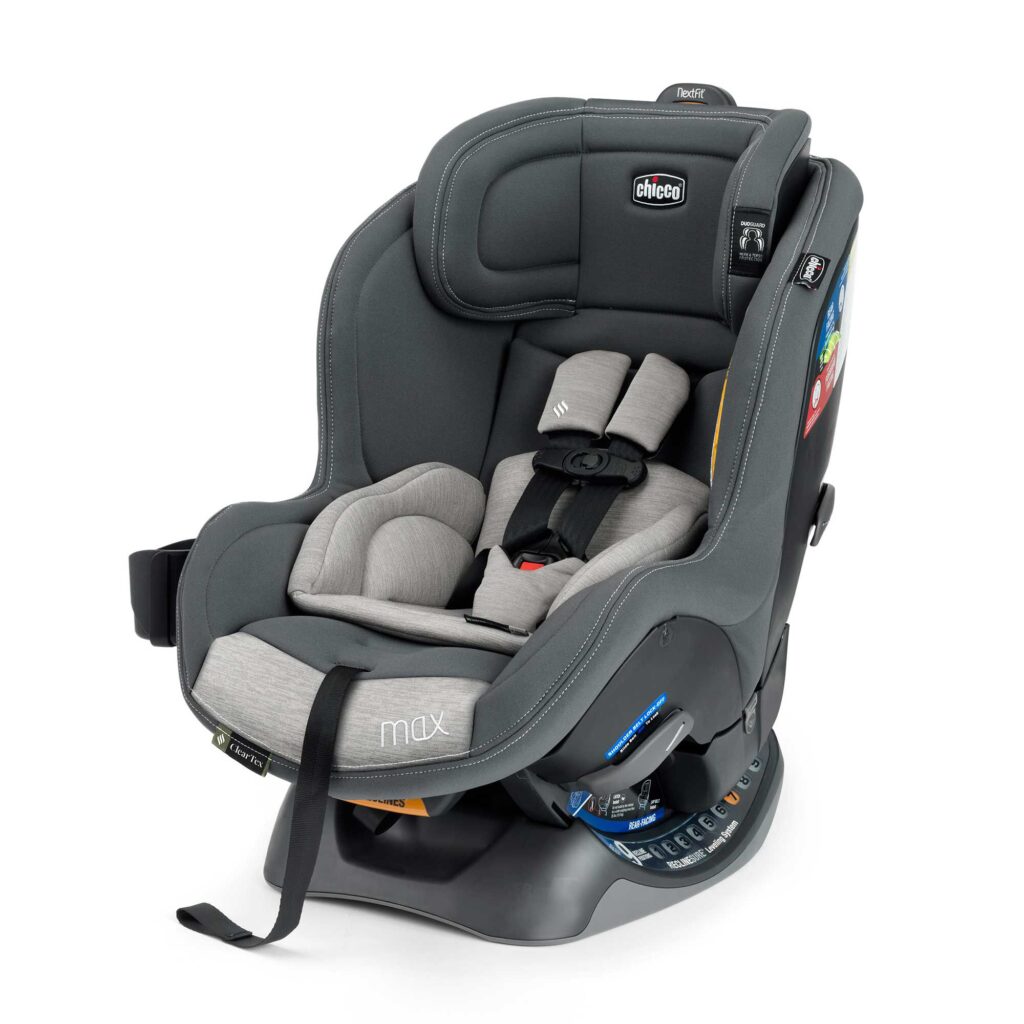 NextFit Max ClearTex Extended-Use Convertible Car Seat - Cove, from the side