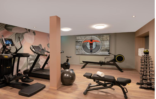 Gym equipment inisde Sorell Hotel St.Peter.