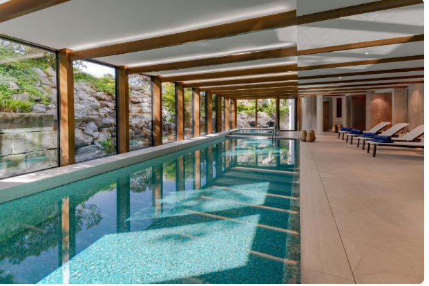 Indoor pool at Five Zurich Hotel