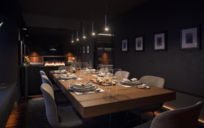 Intimate and elegant restaurant at Le Bijou Lintheschergasse