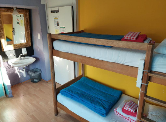 Loft bed at Oldtown Hostel Otter room