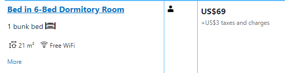 Price for staying one night at Zurich Youth Hostel 