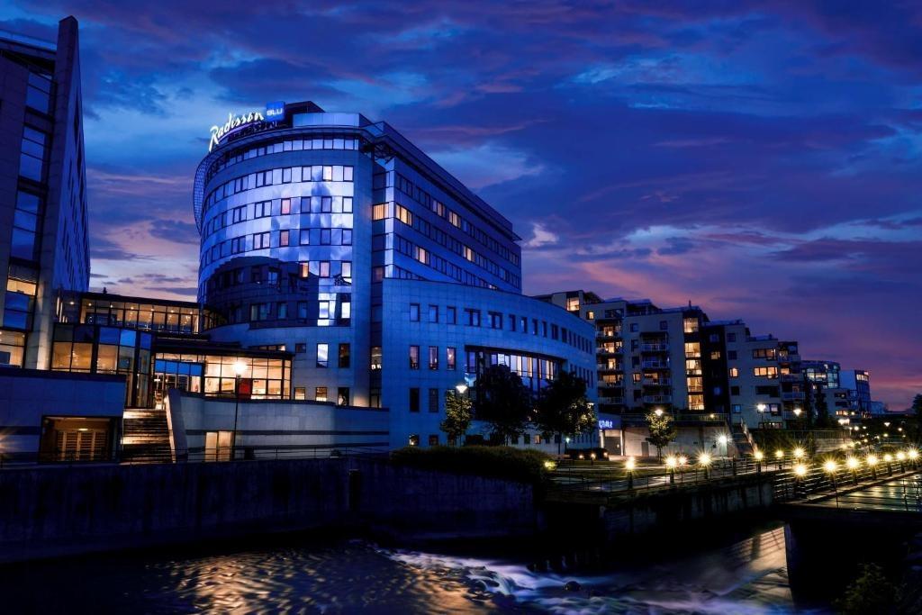 Radisson Blu Hotel Nydalen at night