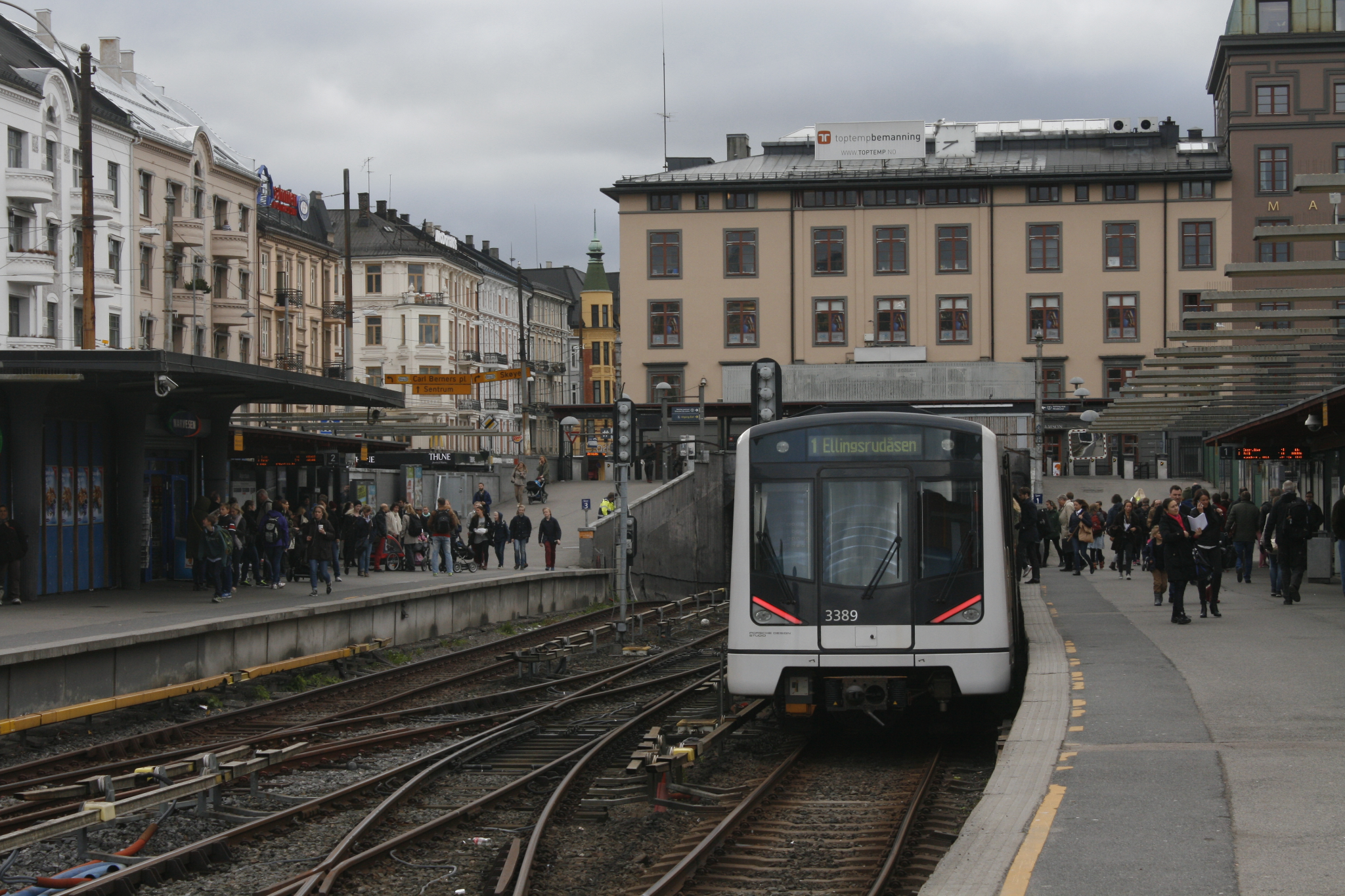 Train station at Majorstuen, Oslo